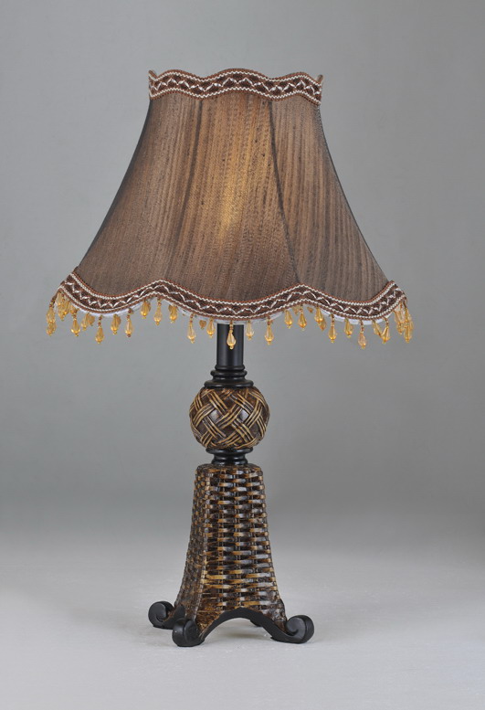Bronze Cloth Art Cover Metal Body Modern Table Lamps