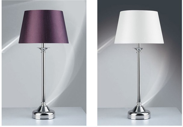 Solid Color Modern Table Lamp Chrome